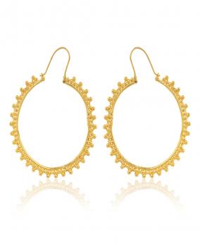 Handmade Nickel Free Gold Plated High Fashion Designer Ethnic Earring